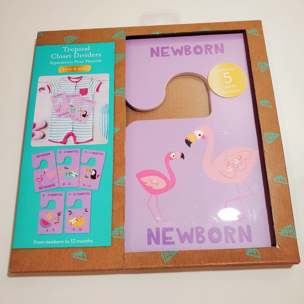 Kate & Milo Closet Dividers Tropical Animals